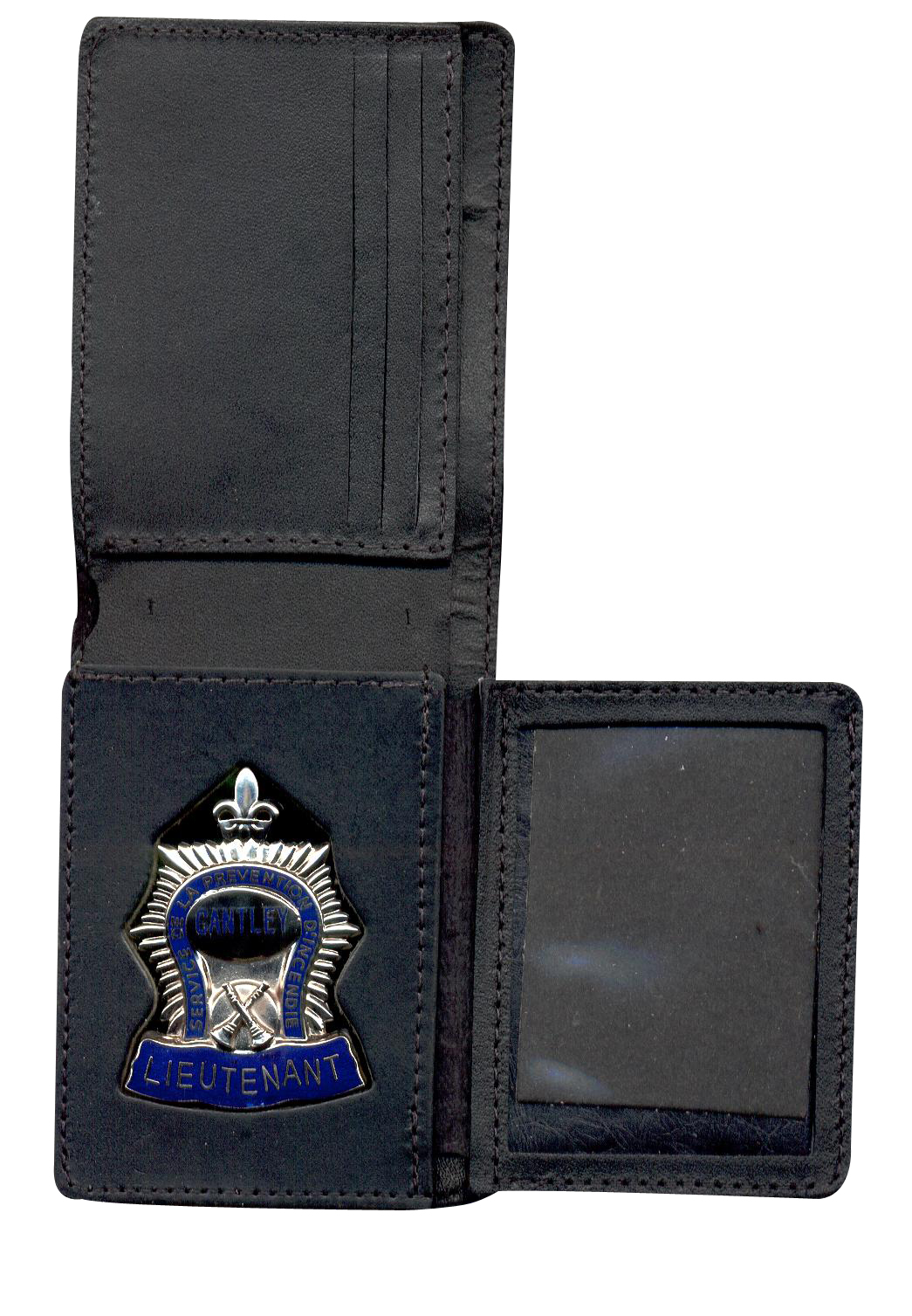 Leather Wallet for Firefighter Badge