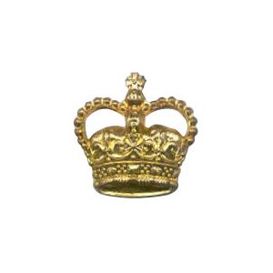 Gold 6-1014G Rank Crown w/ eyelets (pair)