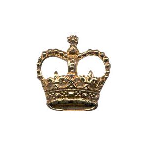 Gold 6-1036G Rank Crown w/ eyelets (pair)
