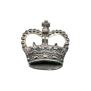 Silver 6-1036S Rank Crown w/ eyelets (pair)