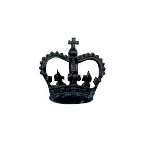 Black 6-1038 Rank Crown w/ screw post (pair)