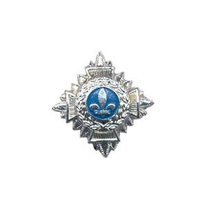 Étoile fleur de lys Québec 6-1018 argent avec vis (paire)