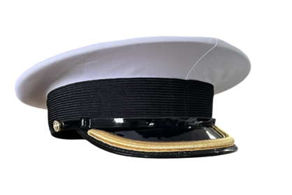 CAP RCN Removable Cotton Top White Junior Officer