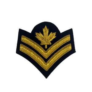 Master Corporal Cloth Rank Badge Embroidered Black