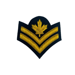 Master Corporal Cloth Rank Badge Embroidered Blue
