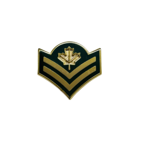 Master Corporal Rank Badge Metal Green