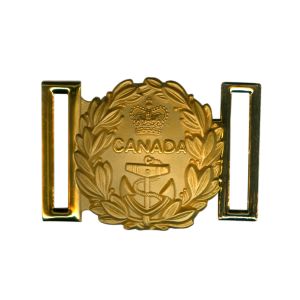 Royal Canadian Navy Sword Belt Buckle, Traditional