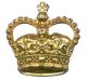 Couronne dorée 6-1014G avec oeillets (paire)