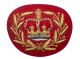 Insigne de rang adjudant maître brodé (fond rouge)