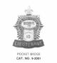 9-2001 Fire Department Pocket Badge