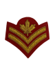 Master Corporal Cloth Rank Badge Embroidered Red
