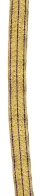 Gold Braid with 3 Royal Purple Stripes (mtr)