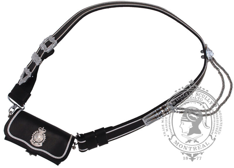 Hussar Cross Belt and Catouche and Pics black with soutache