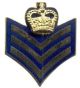 Insignes de collet sergent GRC / sergent d'état-major CCC caporal (paire)