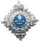 Étoile fleur de lys Québec 6-1018 argent avec vis (paire)