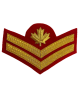 Master Corporal Cloth Rank Badge Braid Red
