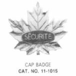 Standard Canadian Security Cap Badge