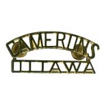 THE CAMERON HIGHLANDERS OF OTTAWA (DUKE OF EDINBURGH'S OWN) SHOULDER TITLES