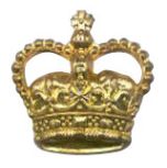 Gold 6-1014G Rank Crown w/ eyelets (pair)