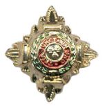 Gold 6-1028G Rank Pip w/ push pins (pair)