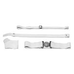 CF White Ceremonial Leather Belt