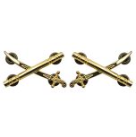 Crossed Sword & Baton (pair)