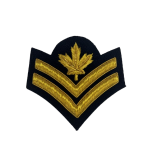 Master Corporal Cloth Rank Badge Embroidered Black