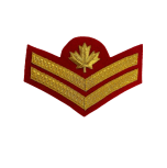 Master Corporal Cloth Rank Badge Braid Red