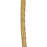 Gold Braid with 3 Royal Purple Stripes (mtr)