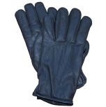 Black Leather Uniform Gloves, Lined