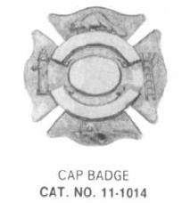 11-1014 Fire Department Cap Badge