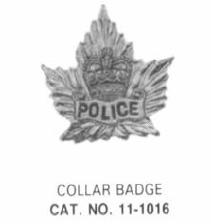 11-1016 Police Collar Badge