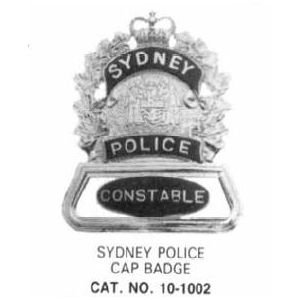 10-1002 Municipal Police Cap Badge with Cage