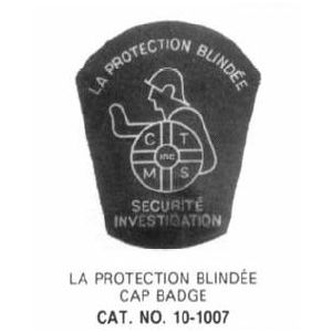 10-1007 Security Guard Company Custom Enamelled Badge