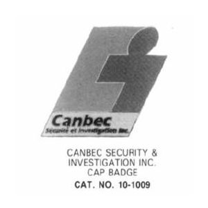 10-1009 Security Investigation Cap Badge with Full Enamel