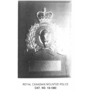 13-1000 RCMP Retirement Wall Plaque