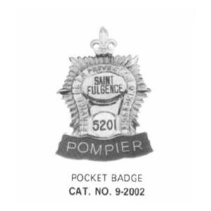 9-2002 Fire Fighter Pocket Badge