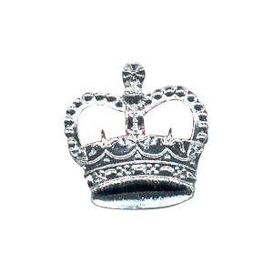 Silver 6-1010 Rank Crown w/ eyelets (pair)