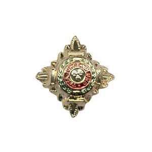 Gold 6-1028G Rank Pip w/ push pins (pair)