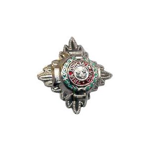 Silver 6-1028S Rank Pip w/ push pins (pair)