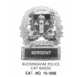 Bureau des Normes de Quebec Municiap Police Badge