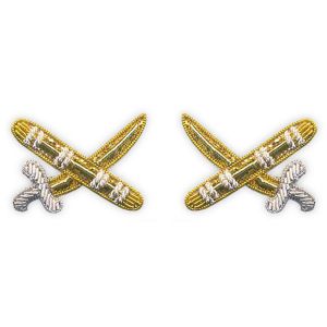 Embroidered DND Mess Kit Crossed Sword & Baton (pair)