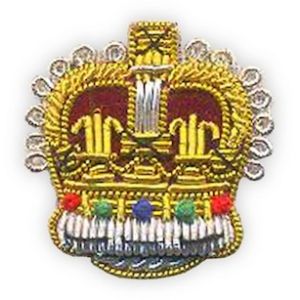 Embroidered DND Mess Kit Rank Crown (pair)