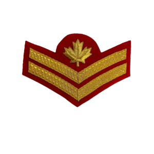 Master Corporal Cloth Rank Badge Braid Red