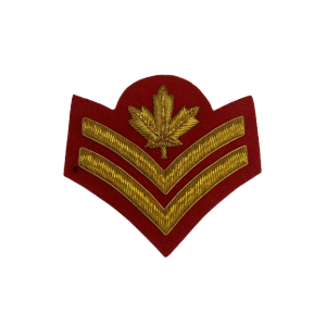 Master Corporal Cloth Rank Badge Embroidered Red