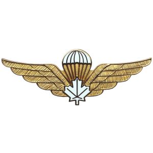 Parachutist Wing, Red Maple Leaf, Metal