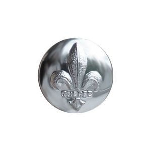 Quebec Fleur de Lys Button