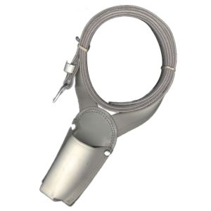 Baudrier porte-drapeau en cuir blanc