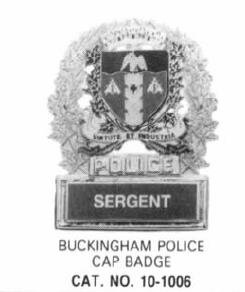 Bureau des Normes de Quebec Municiap Police Badge